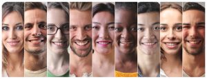 Visages souriants